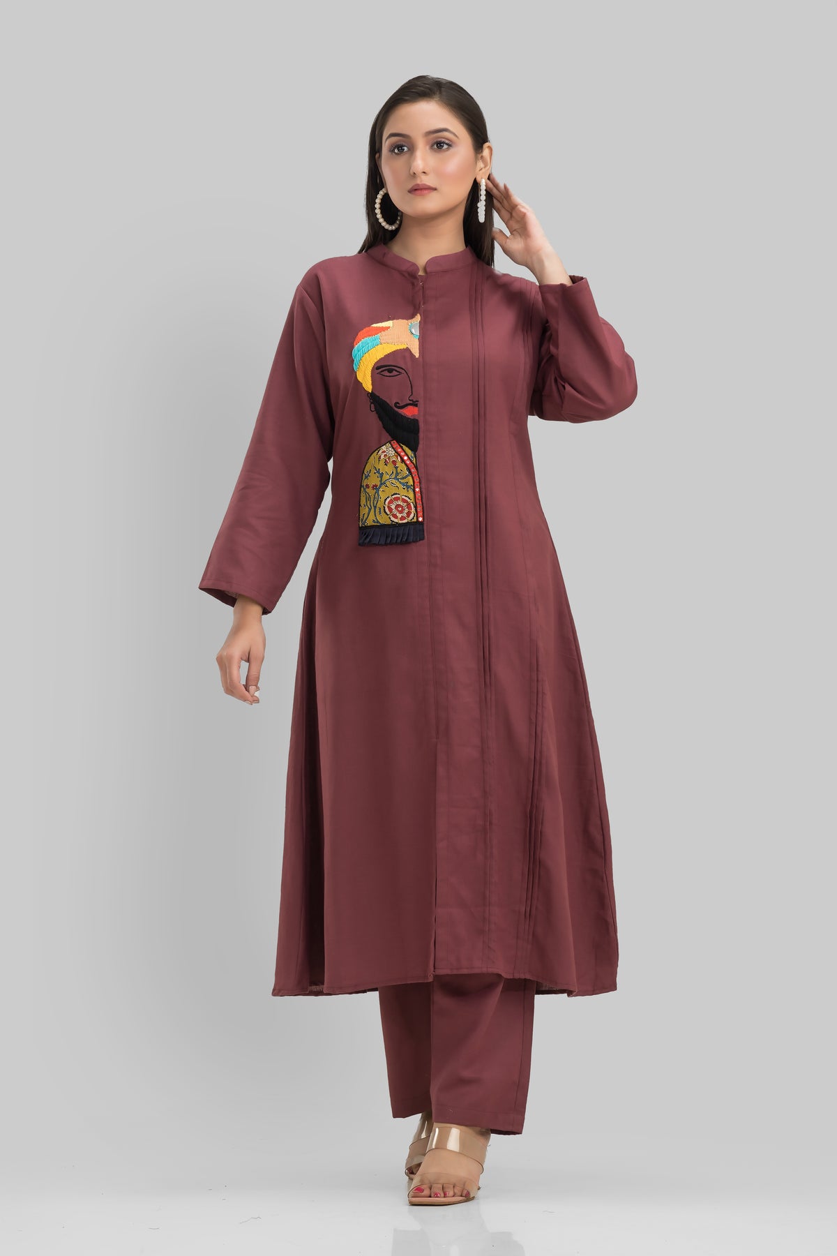 Sacred Suta Embroidered Kurta Pant Set