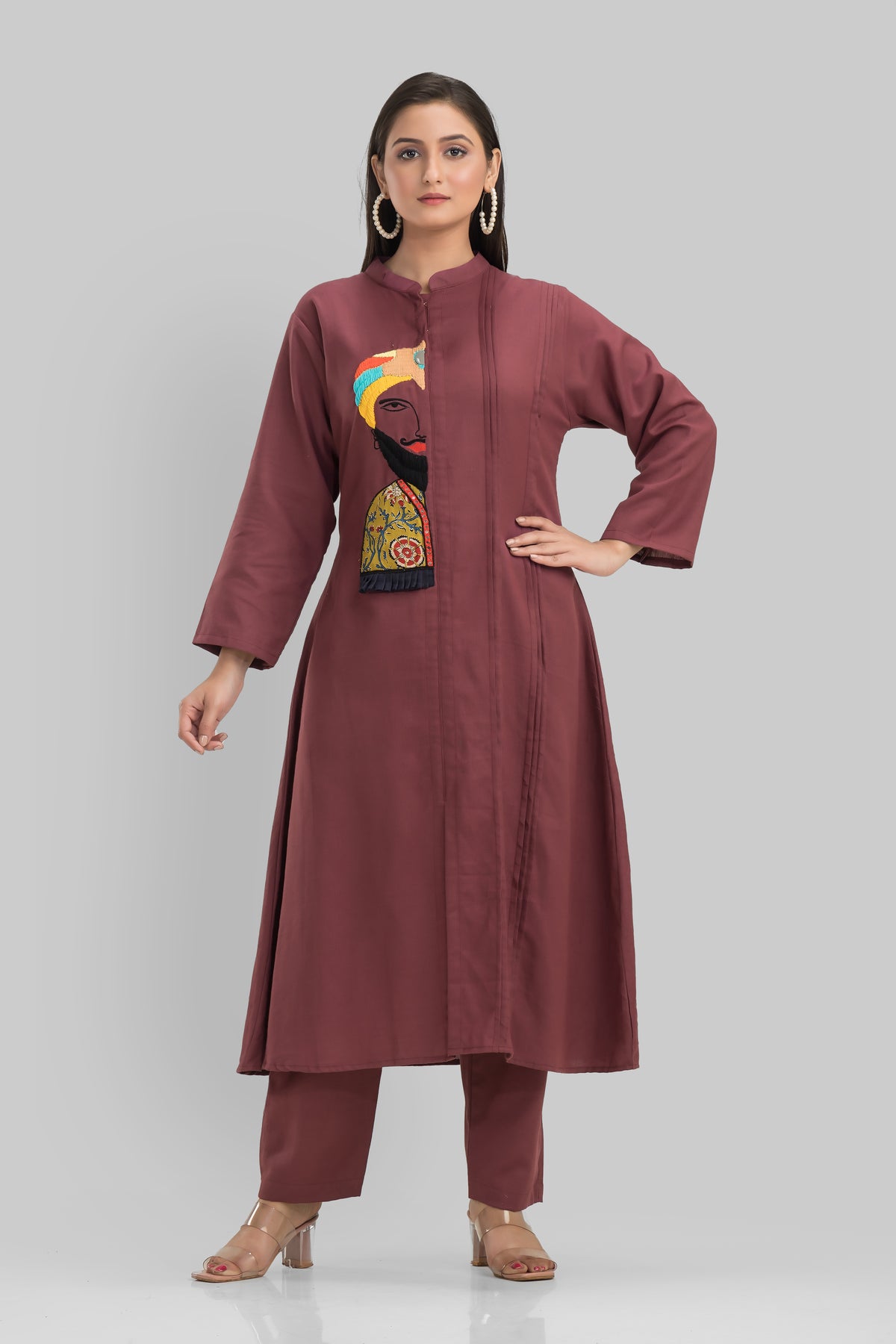 Sacred Suta Embroidered Kurta Pant Set