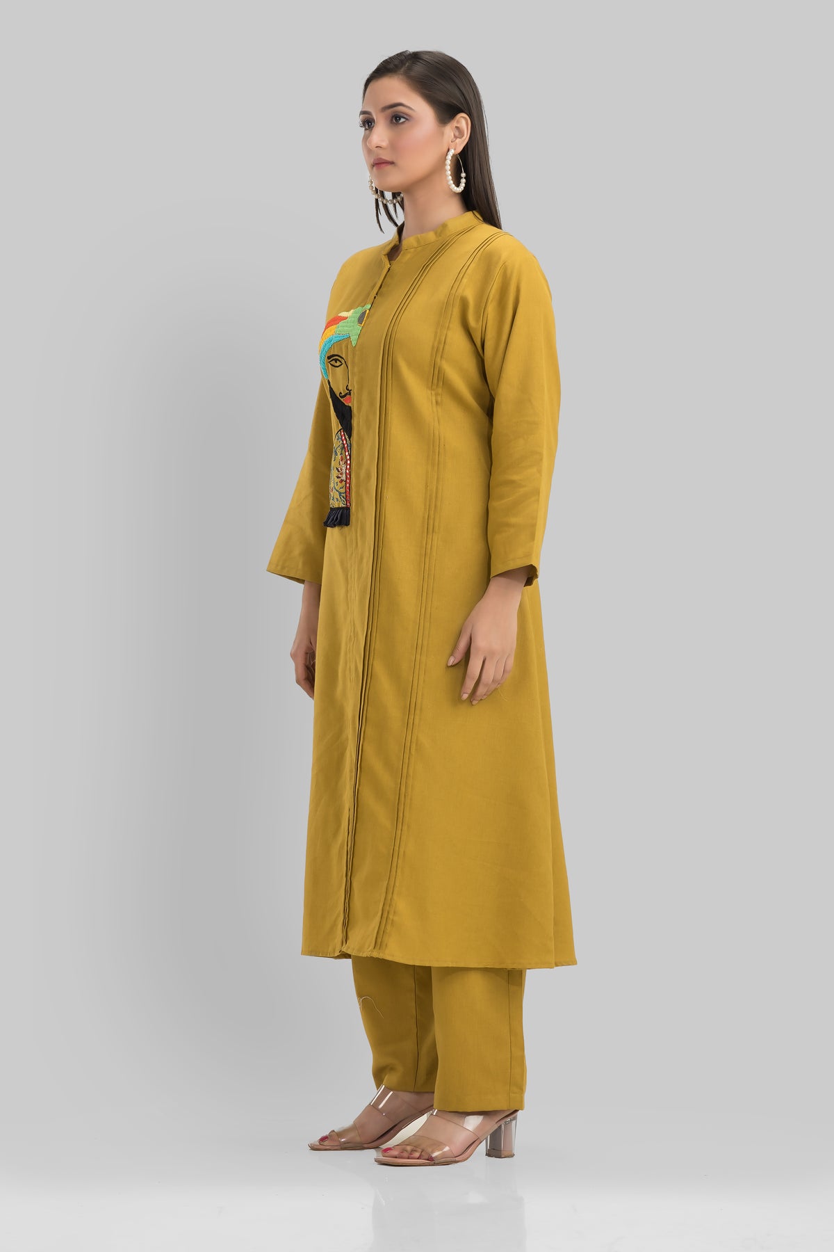 Sacred Suta Embroidered Kurta Pant Set