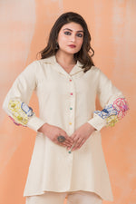 Hand Embroidered Cotton Co-ord Set