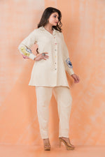 Hand Embroidered Cotton Co-ord Set