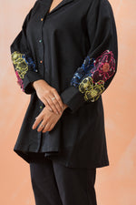 Hand Embroidered Cotton Co-ord Set