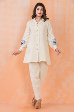 Hand Embroidered Cotton Co-ord Set