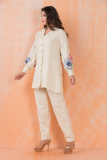 Hand Embroidered Cotton Co-ord Set