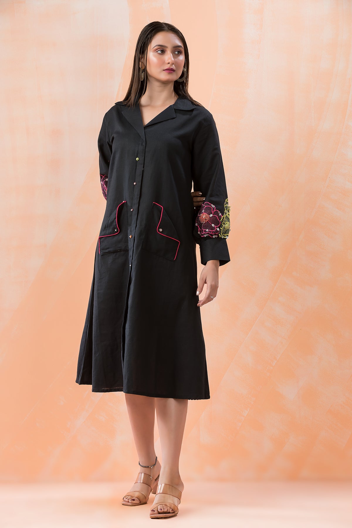 Embroidered Cotton Dress