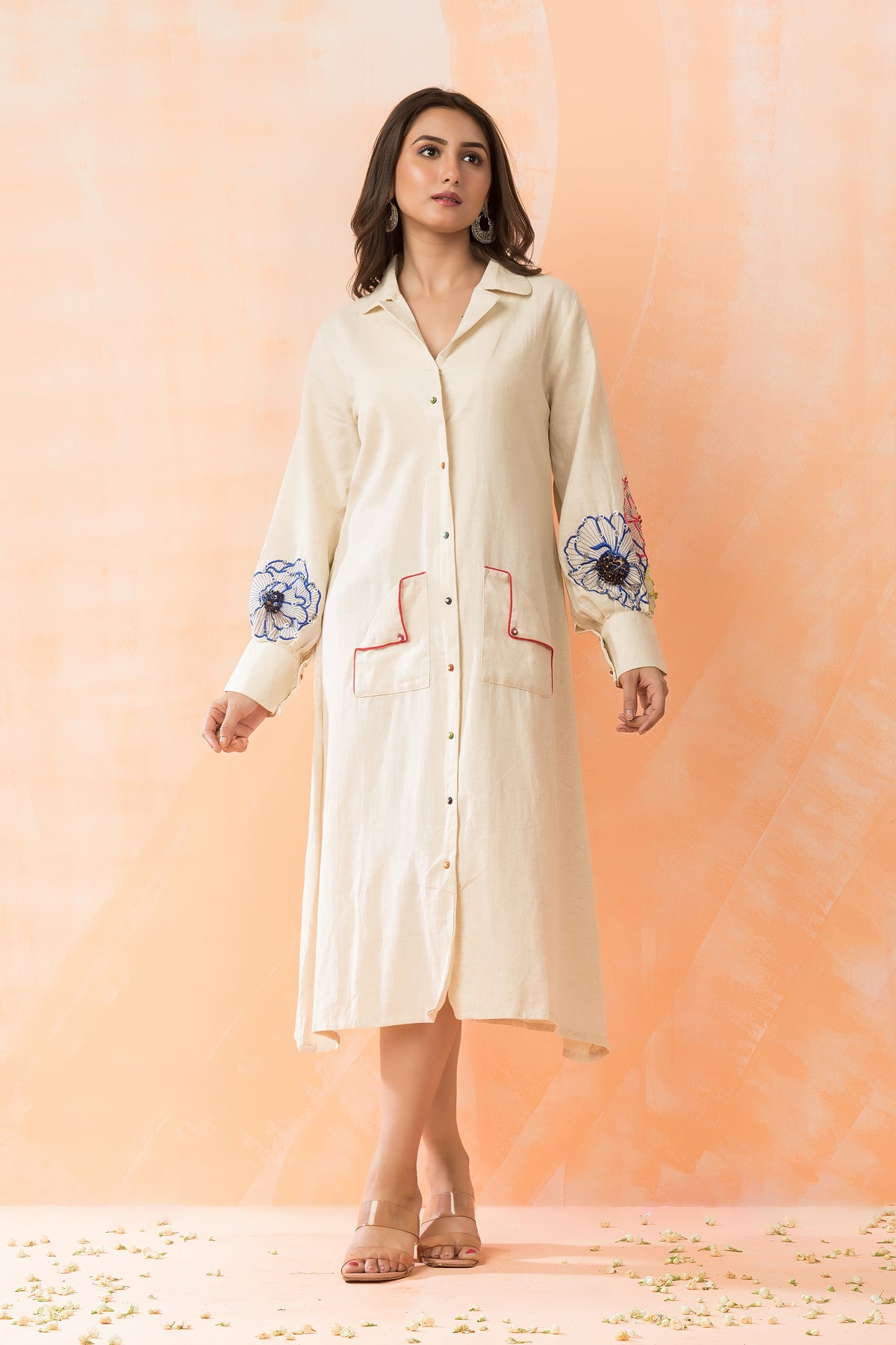 Embroidered Cotton Dress