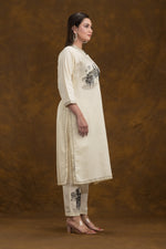 Sacred Suta Embroidered Cotton Kurta-Pant Set