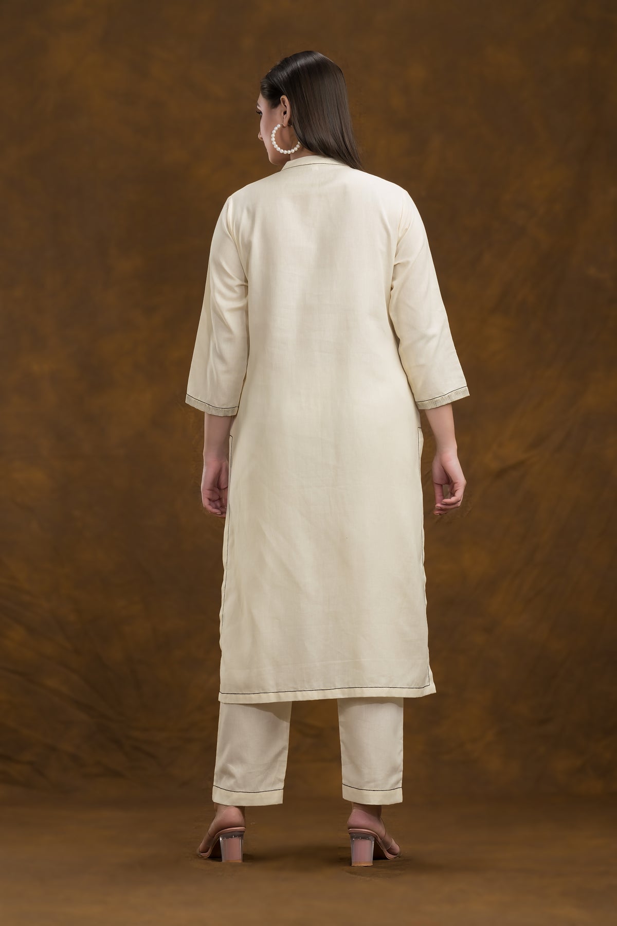 Sacred Suta Embroidered Cotton Kurta-Pant Set