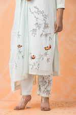 Sacred Suta Embroidered Cotton Kurta-Pant Dupatta Set