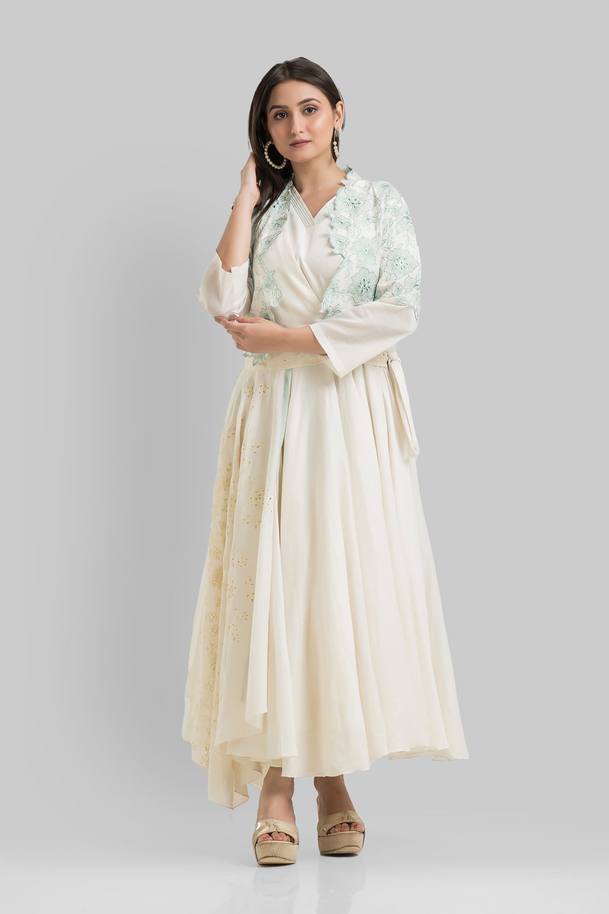 Sacred Suta Designer Embroidered long gown