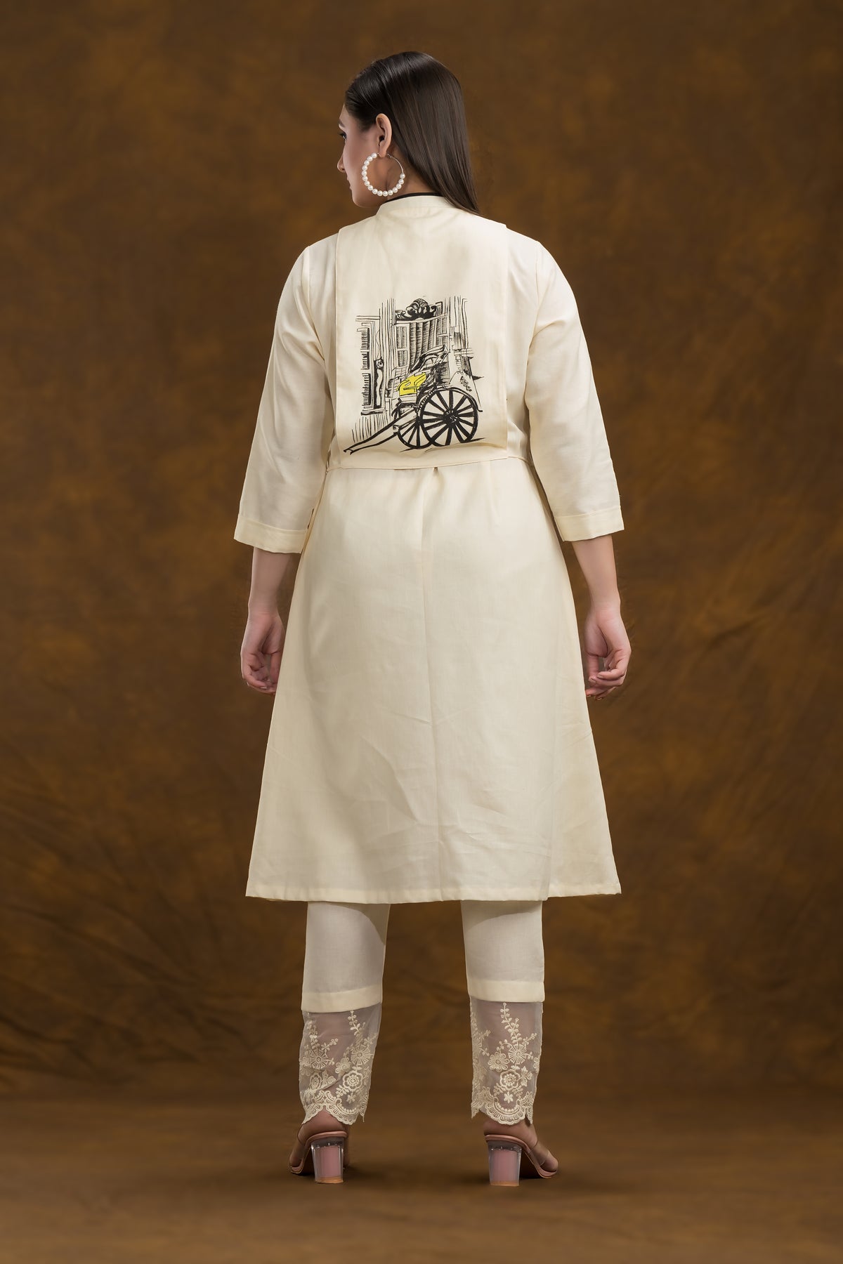 Sacred Suta Embroidered Cotton Kurta-Pant Set