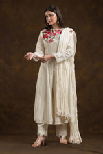 Designer Muslin Kurta-Pant-Dupatta Set