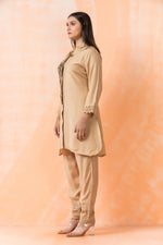 Designer Hand Painted Camric Kurta-Pant Set
