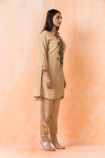 Designer Hand Painted Camric Kurta-Pant Set