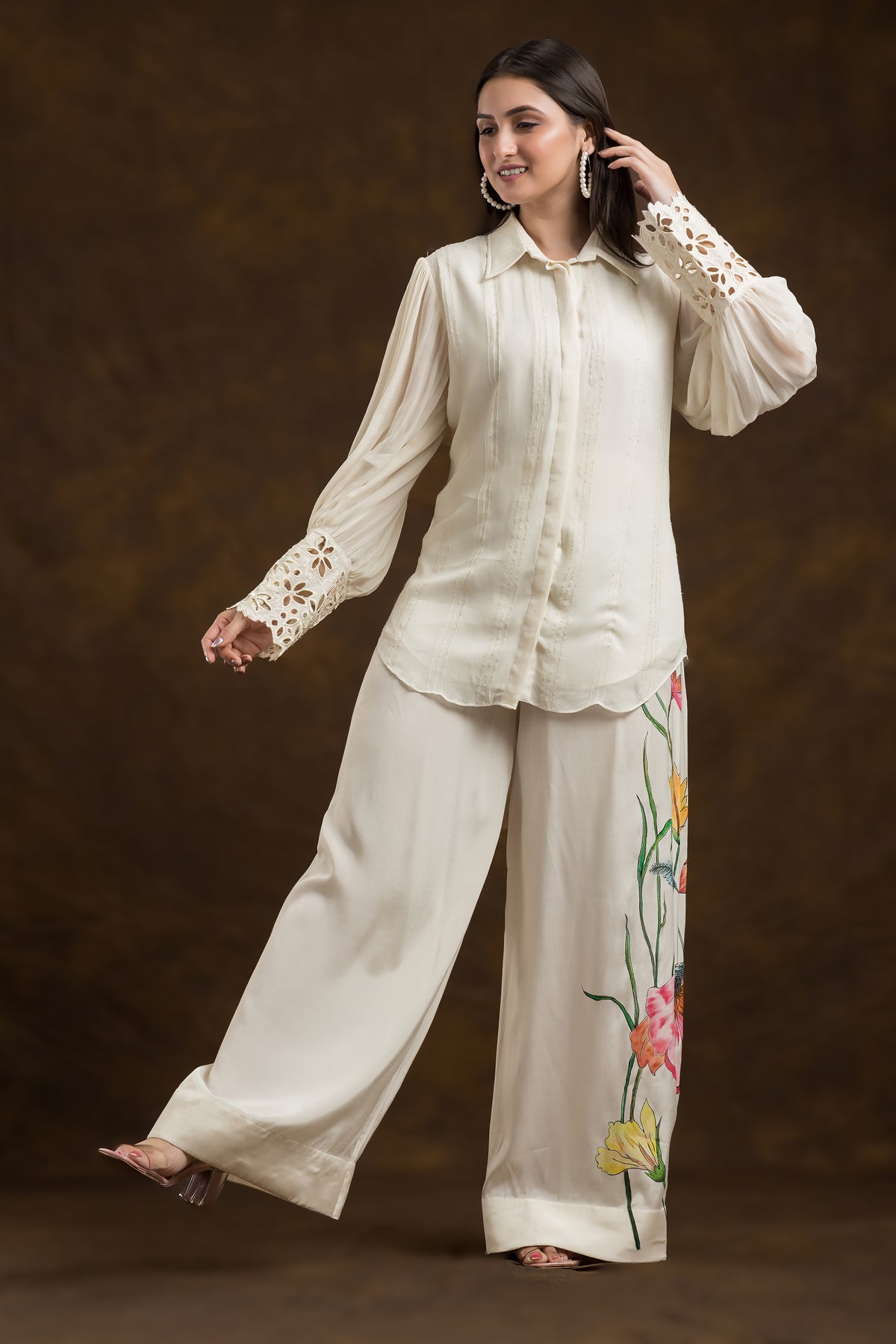 Designer Georgette Kurta-Palazo Set