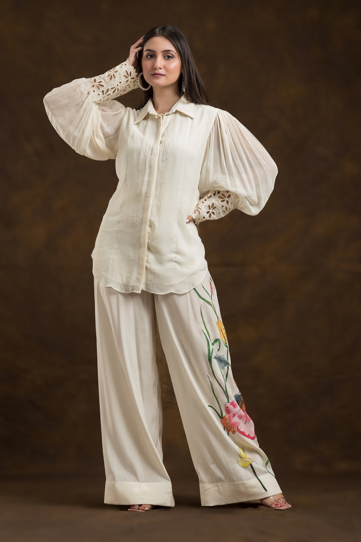 Designer Georgette Kurta-Palazo Set