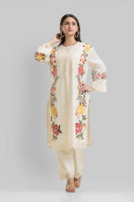 Designer Chanderi Kurta Pant Set