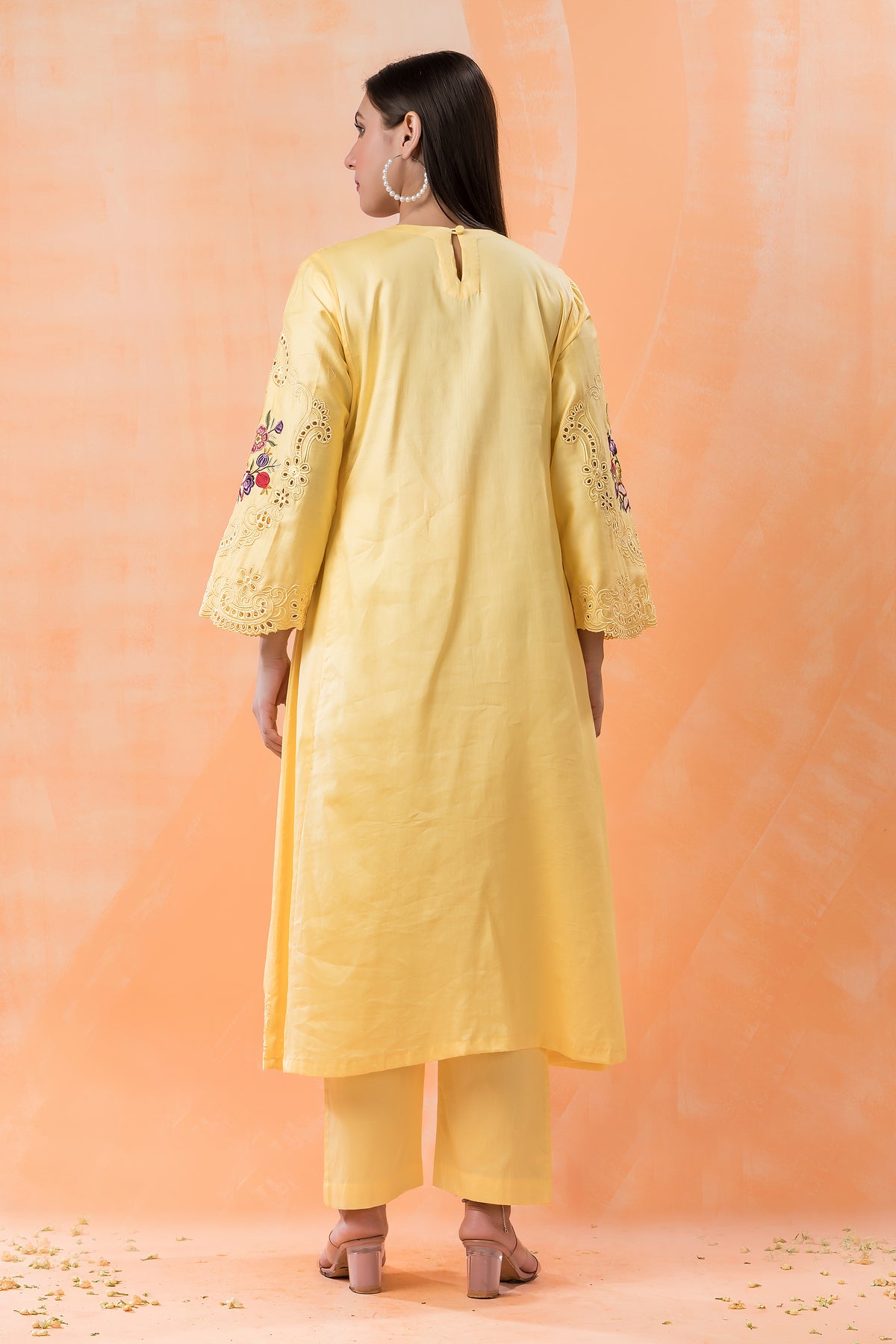 Sacred Suta Embroidered Cotton Kurta-Pant Set