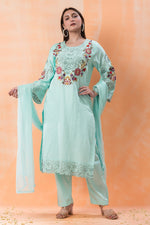 Sacred Suta Embroidered Cotton Kurta-Pant Set