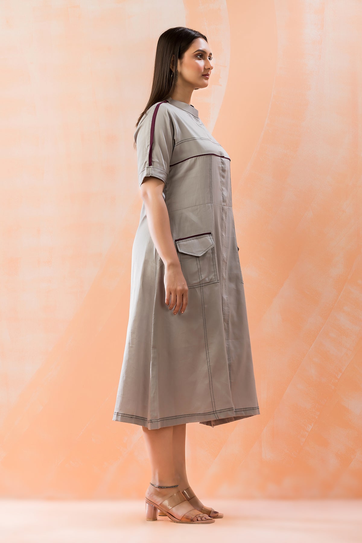 Sacred Suta Knee length Dress