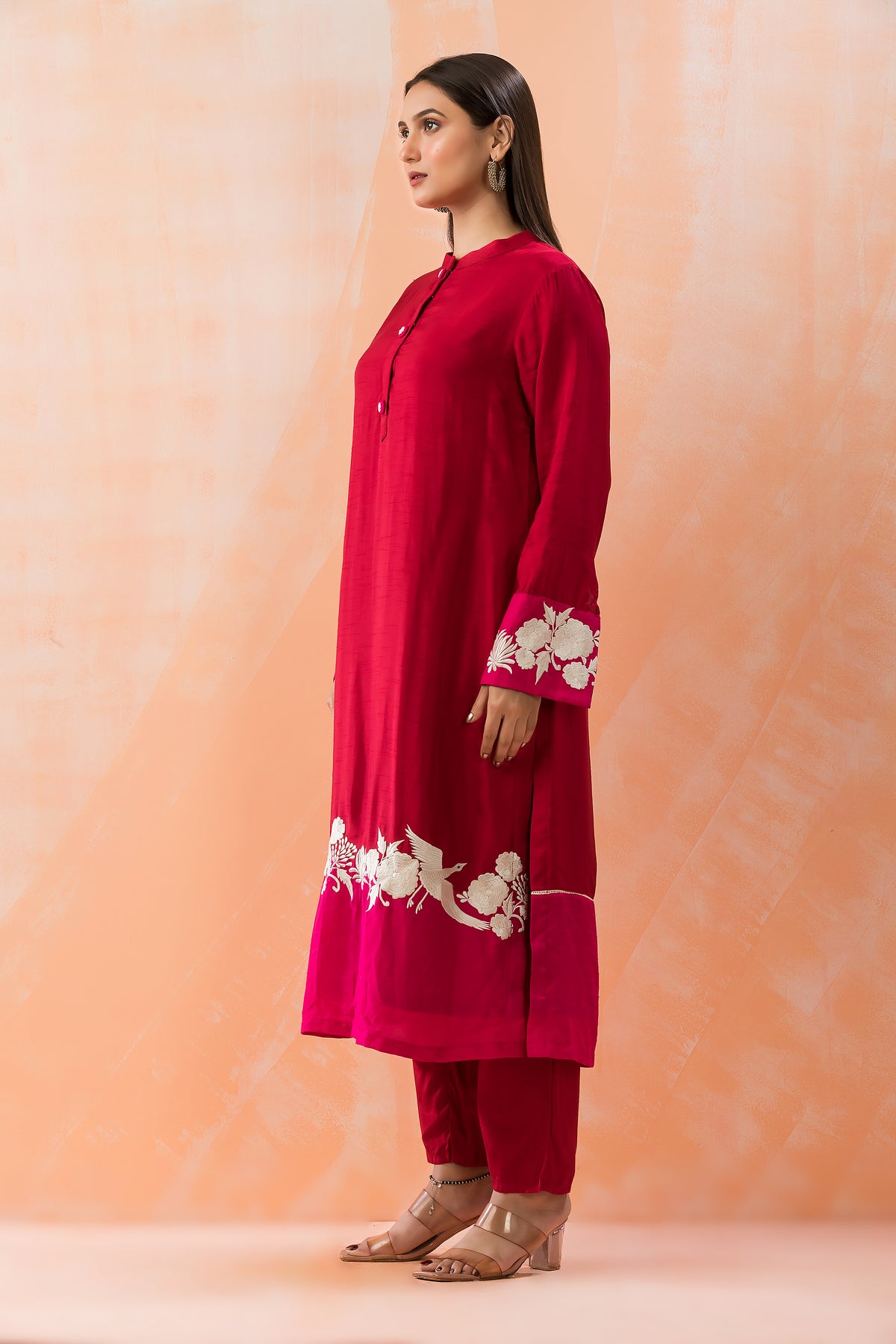 Silk Kurti-Pant Set