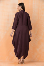 Cotton Gown with Neckpiece