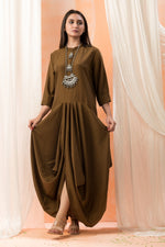 Cotton Gown with Neckpiece