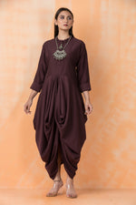 Cotton Gown with Neckpiece