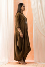 Cotton Gown with Neckpiece