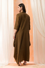 Cotton Gown with Neckpiece