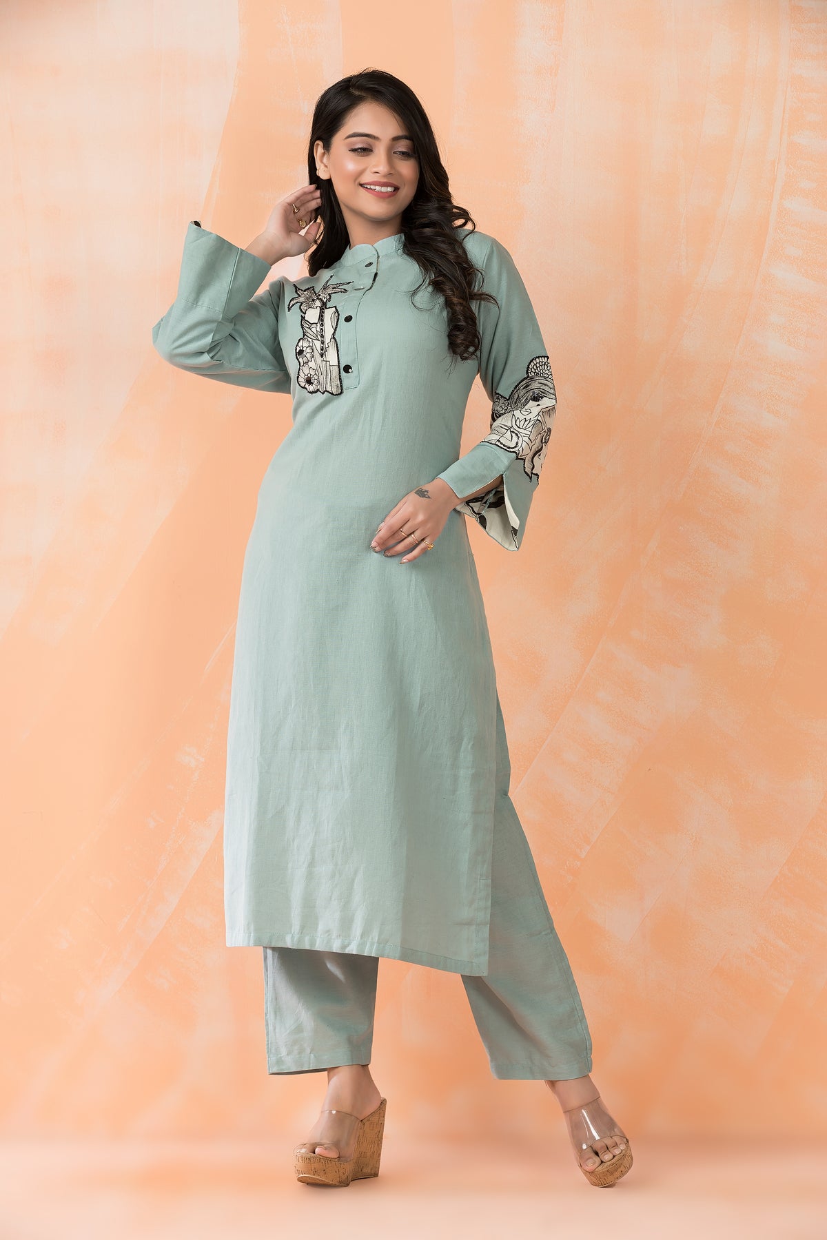 Cotton Kurta Pant Set