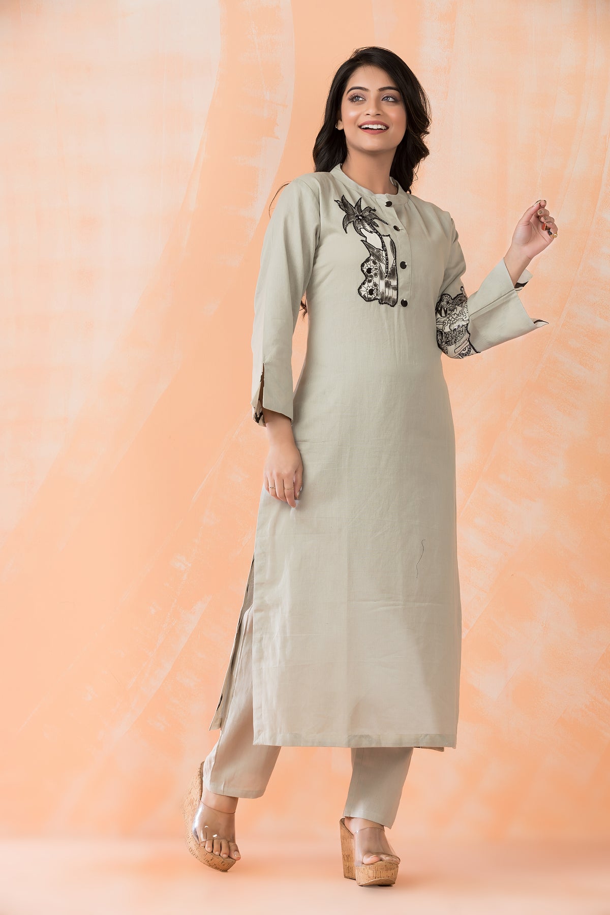 Cotton Kurta Pant Set