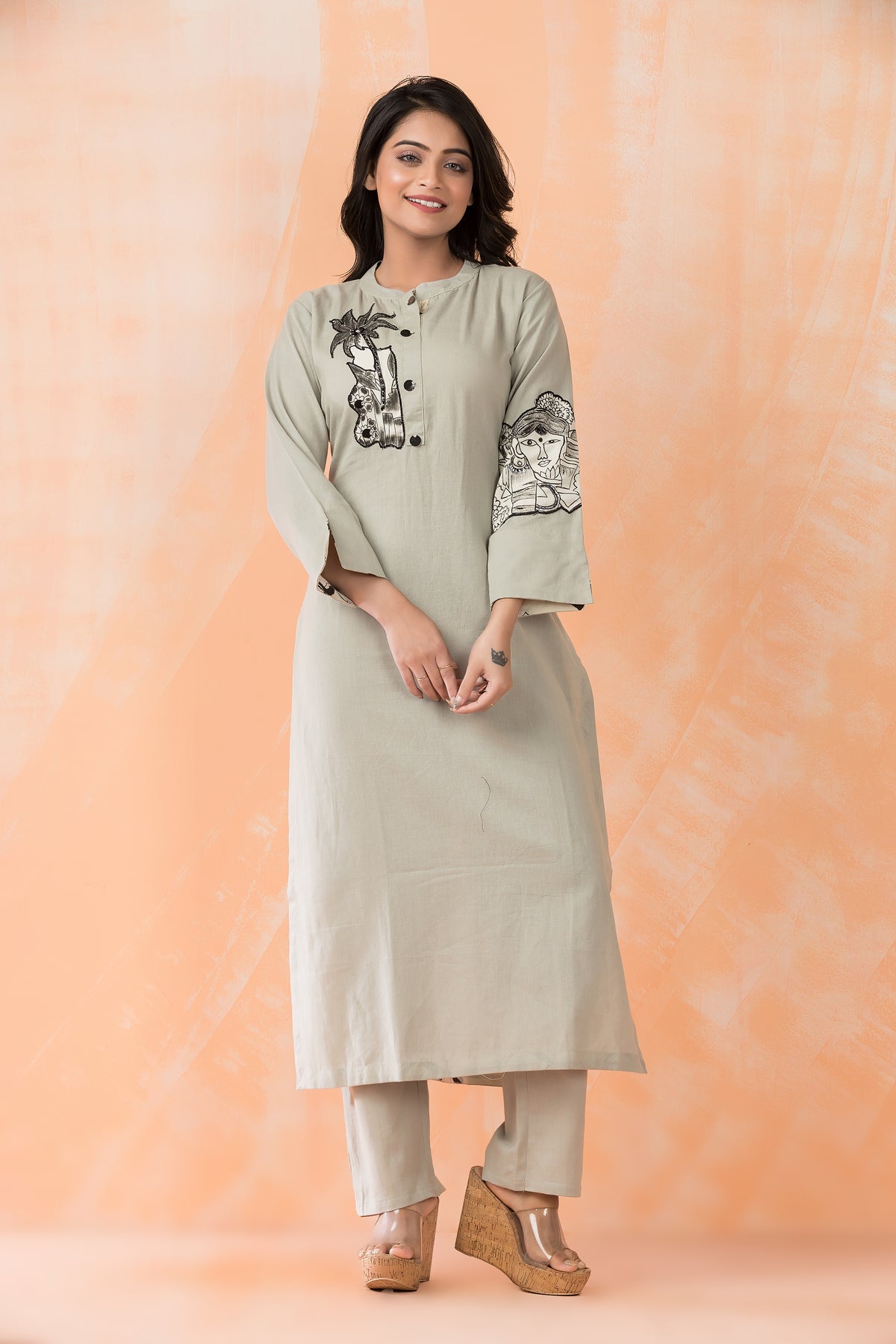 Cotton Kurta Pant Set