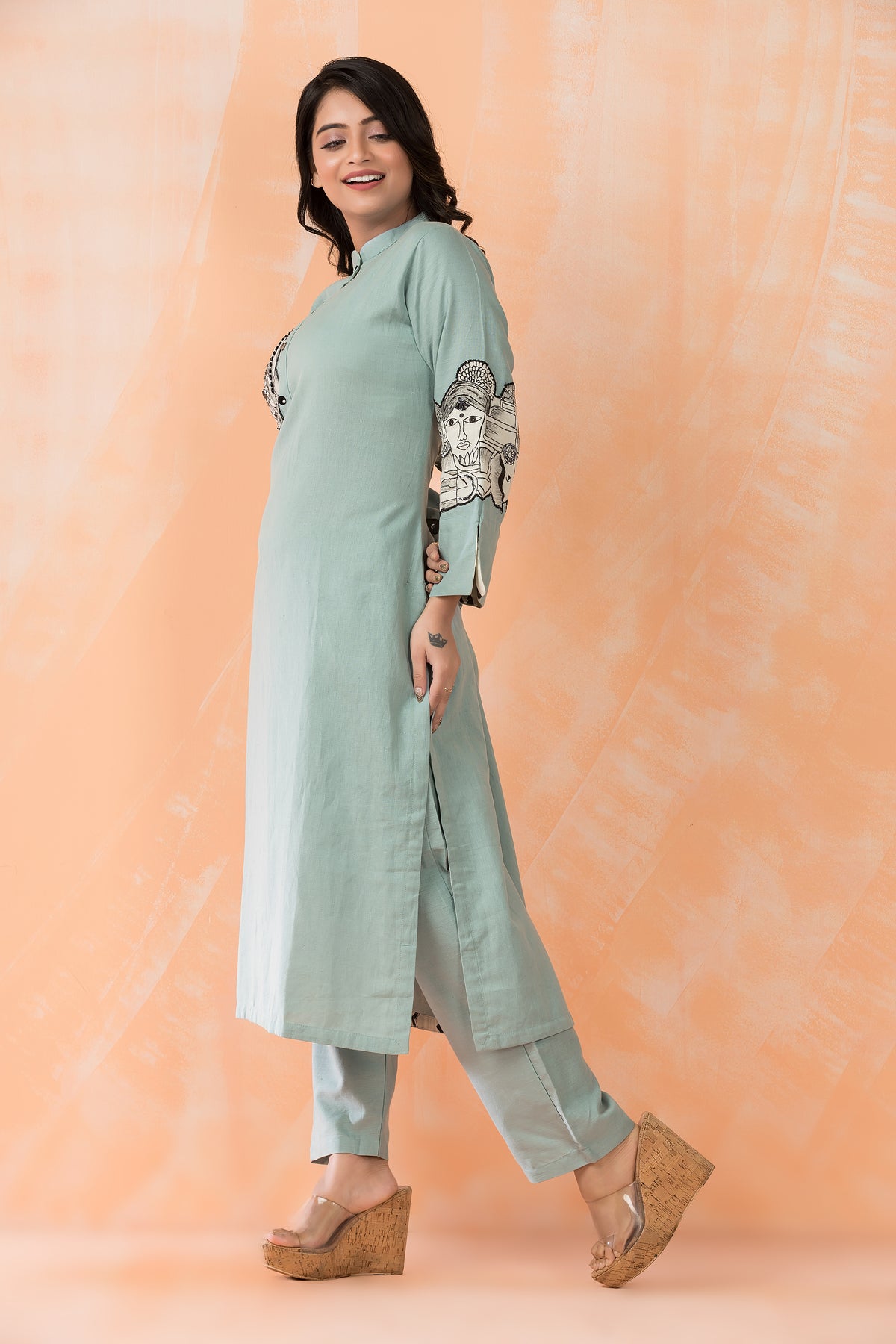 Cotton Kurta Pant Set