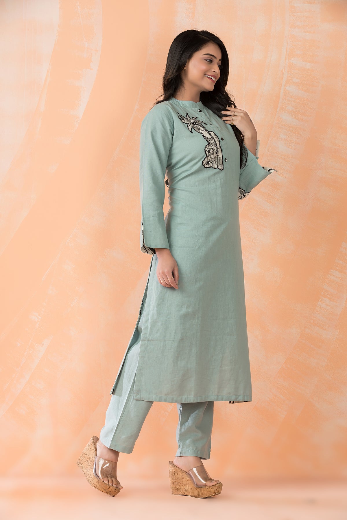 Cotton Kurta Pant Set