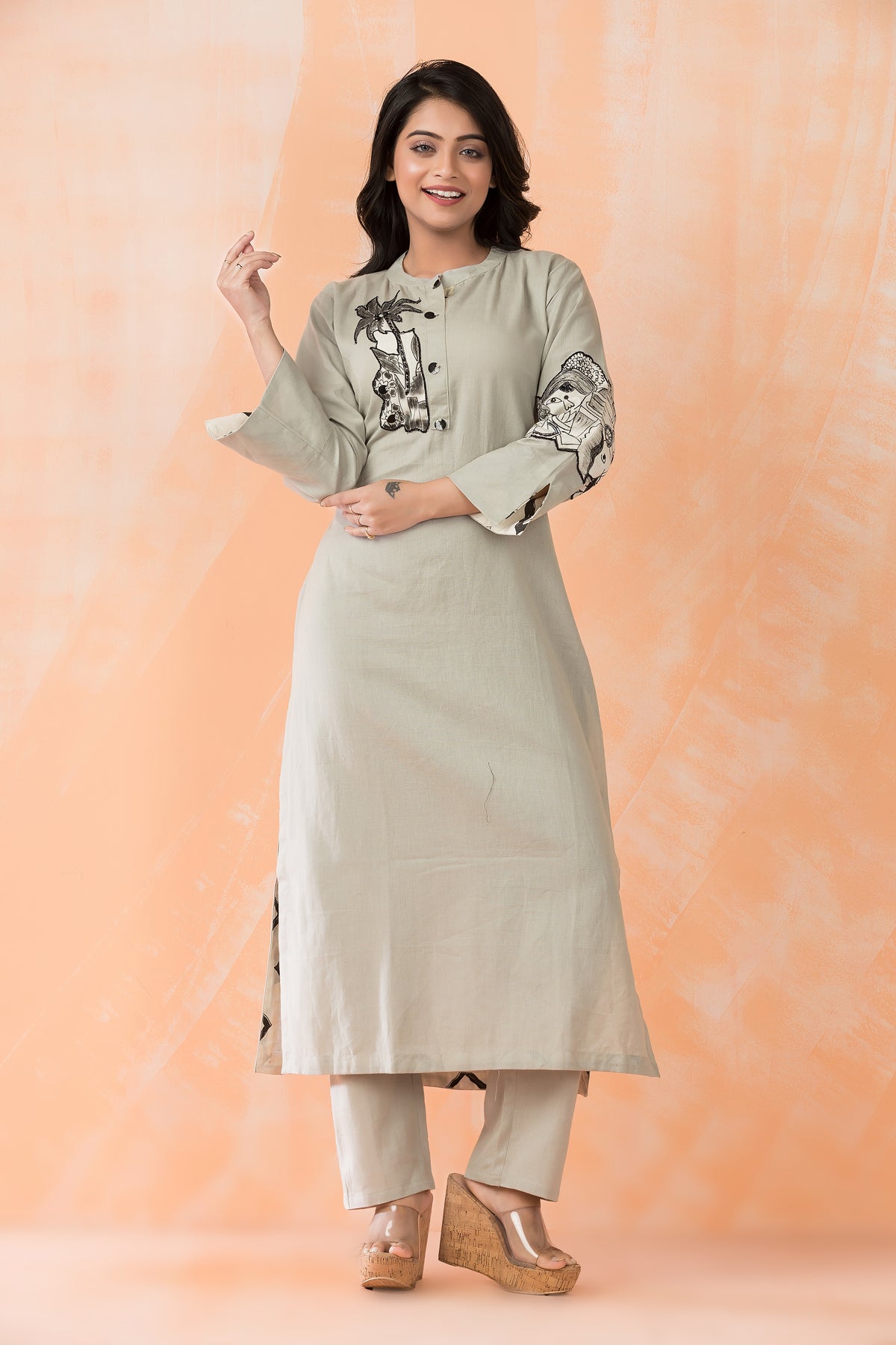 Cotton Kurta Pant Set