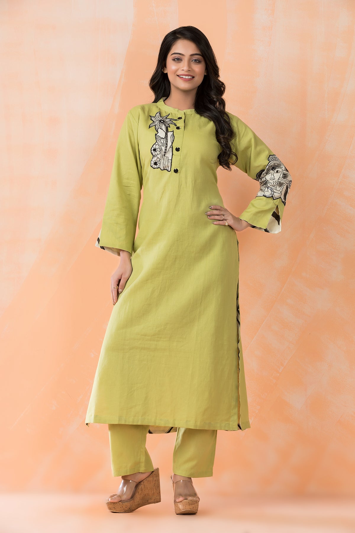 Cotton Kurta Pant Set