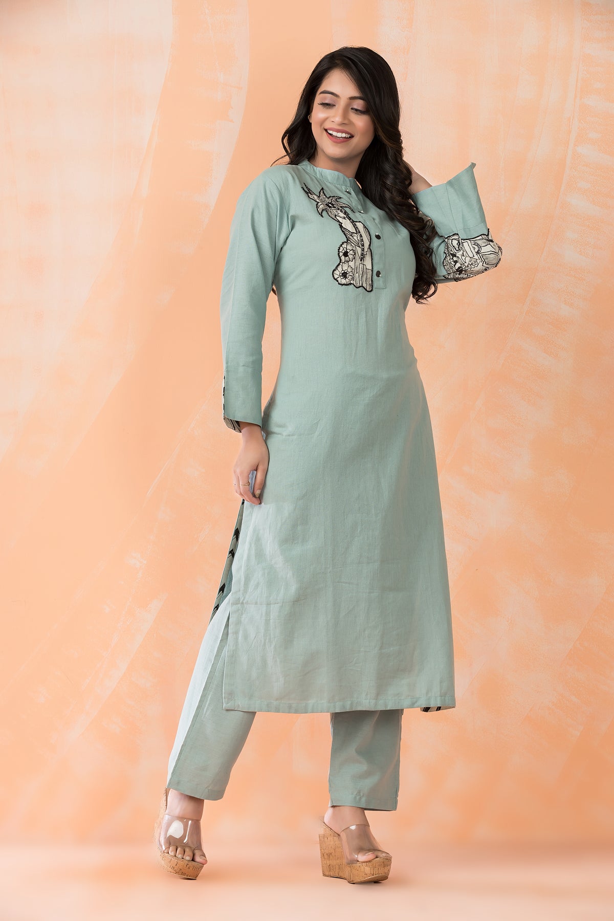 Cotton Kurta Pant Set