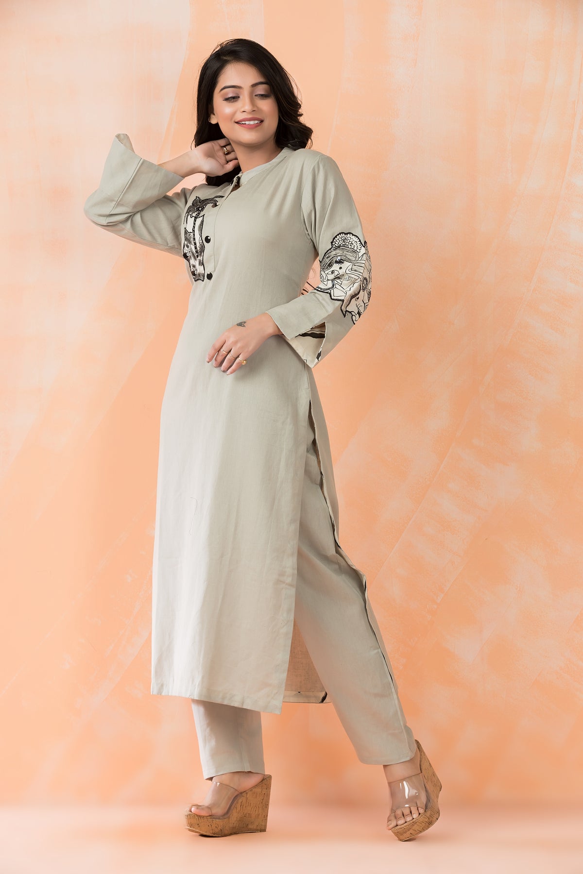 Cotton Kurta Pant Set