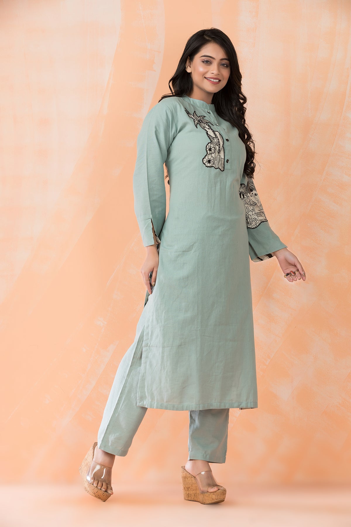 Cotton Kurta Pant Set