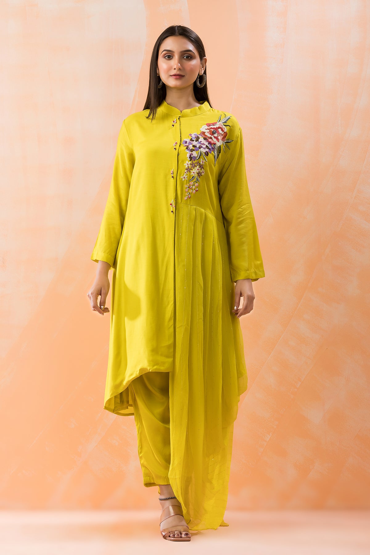 Muslin Kurti Pant Set