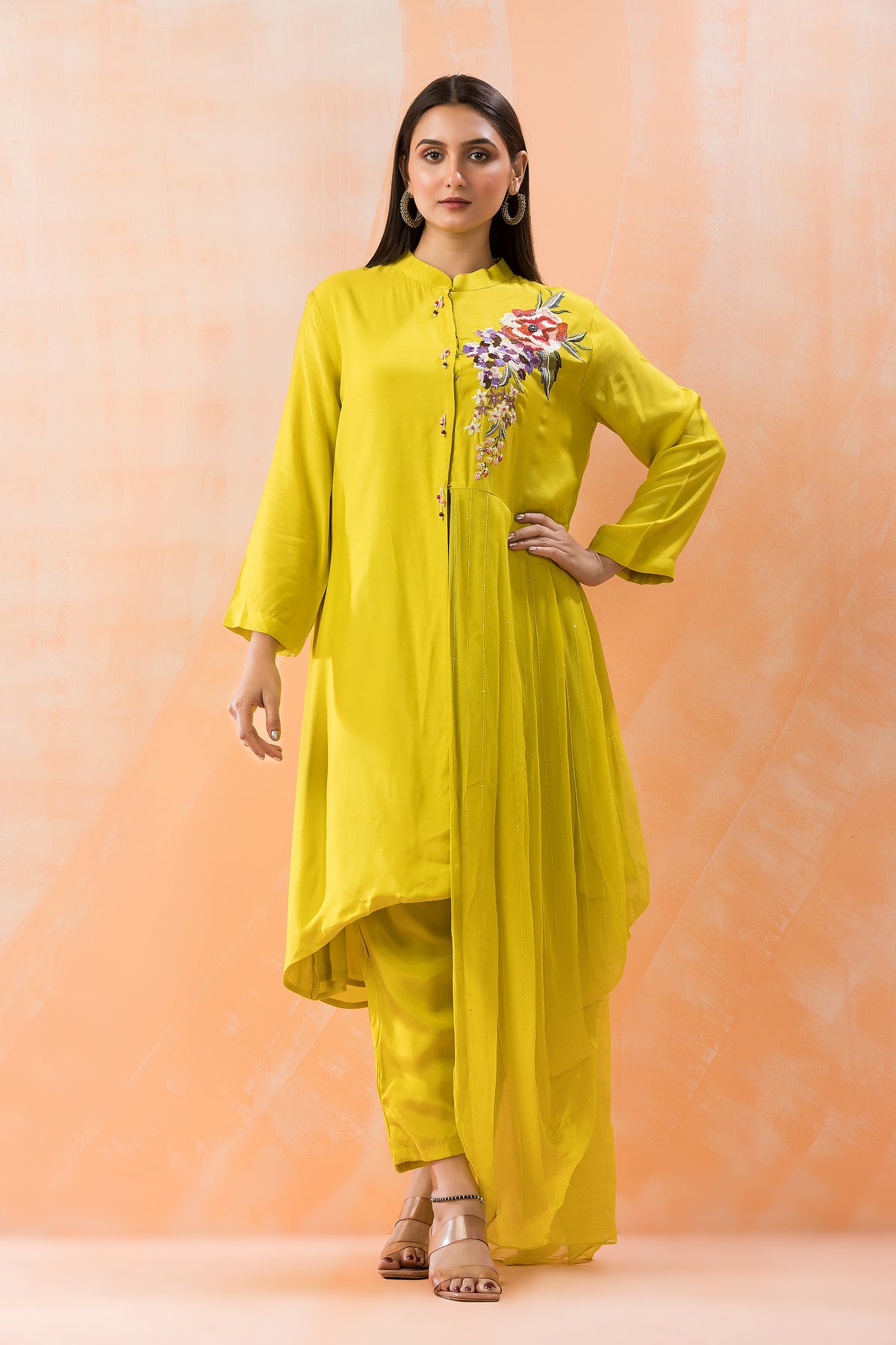 Muslin Kurti Pant Set