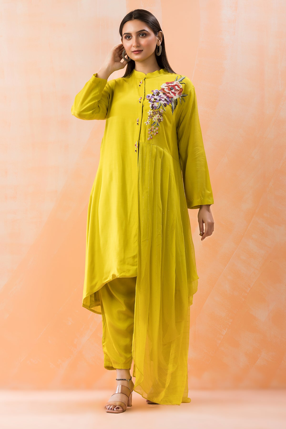 Muslin Kurti Pant Set