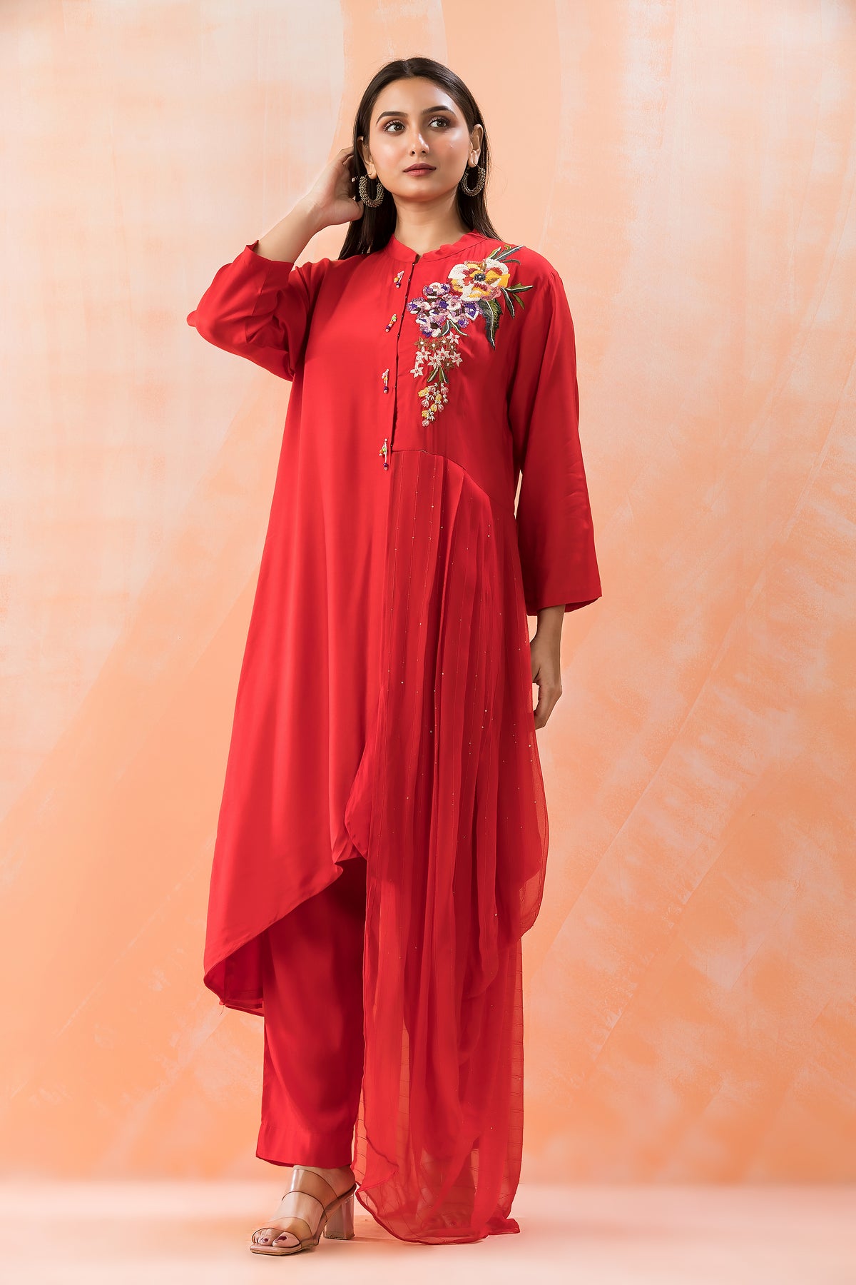 Muslin Kurti Pant Set