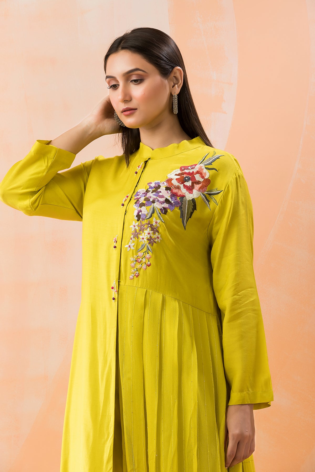 Muslin Kurti Pant Set