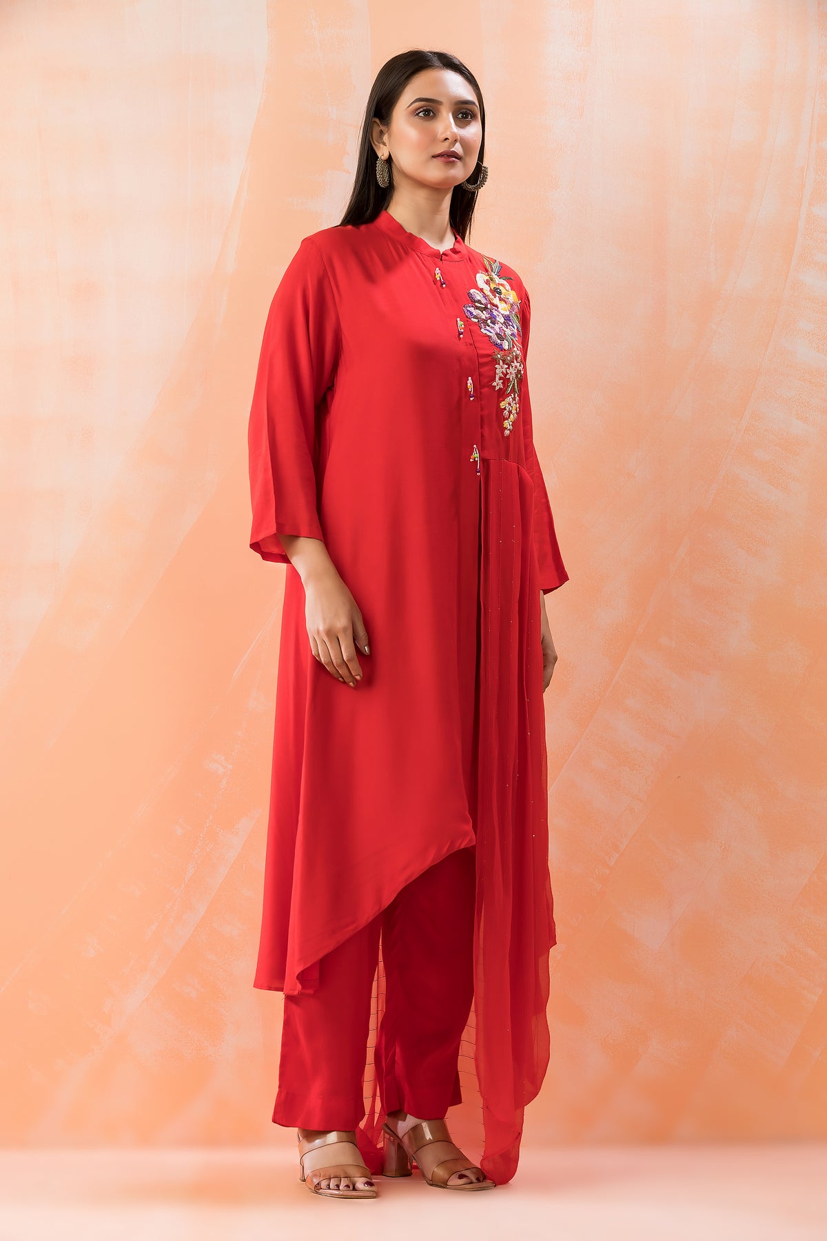 Muslin Kurti Pant Set