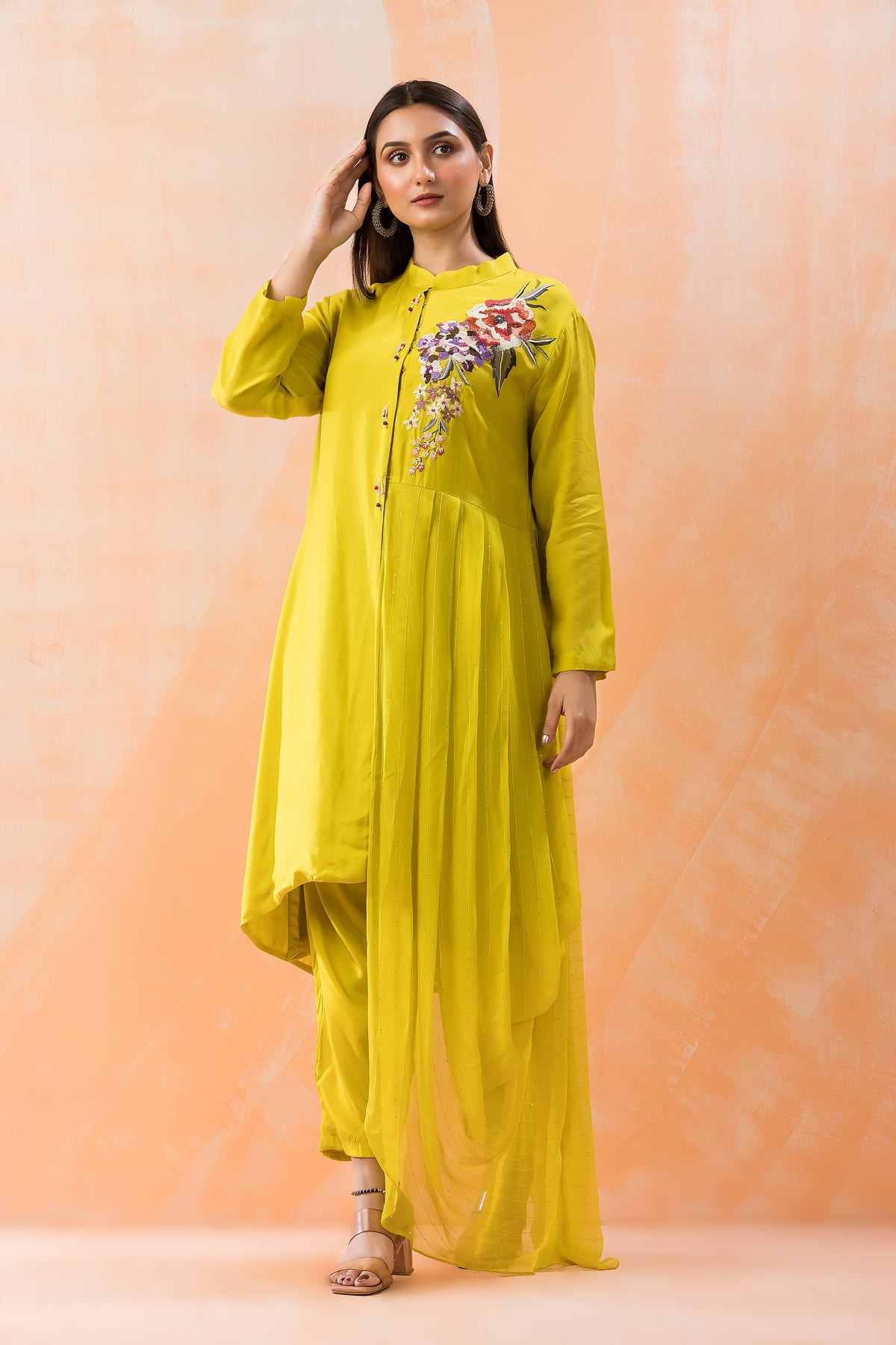 Muslin Kurti Pant Set