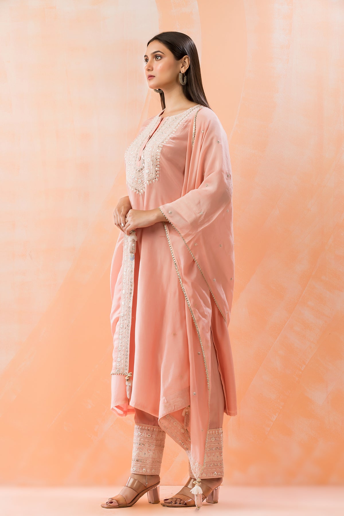 Cotton Kurti-Pant-Dupatta Set