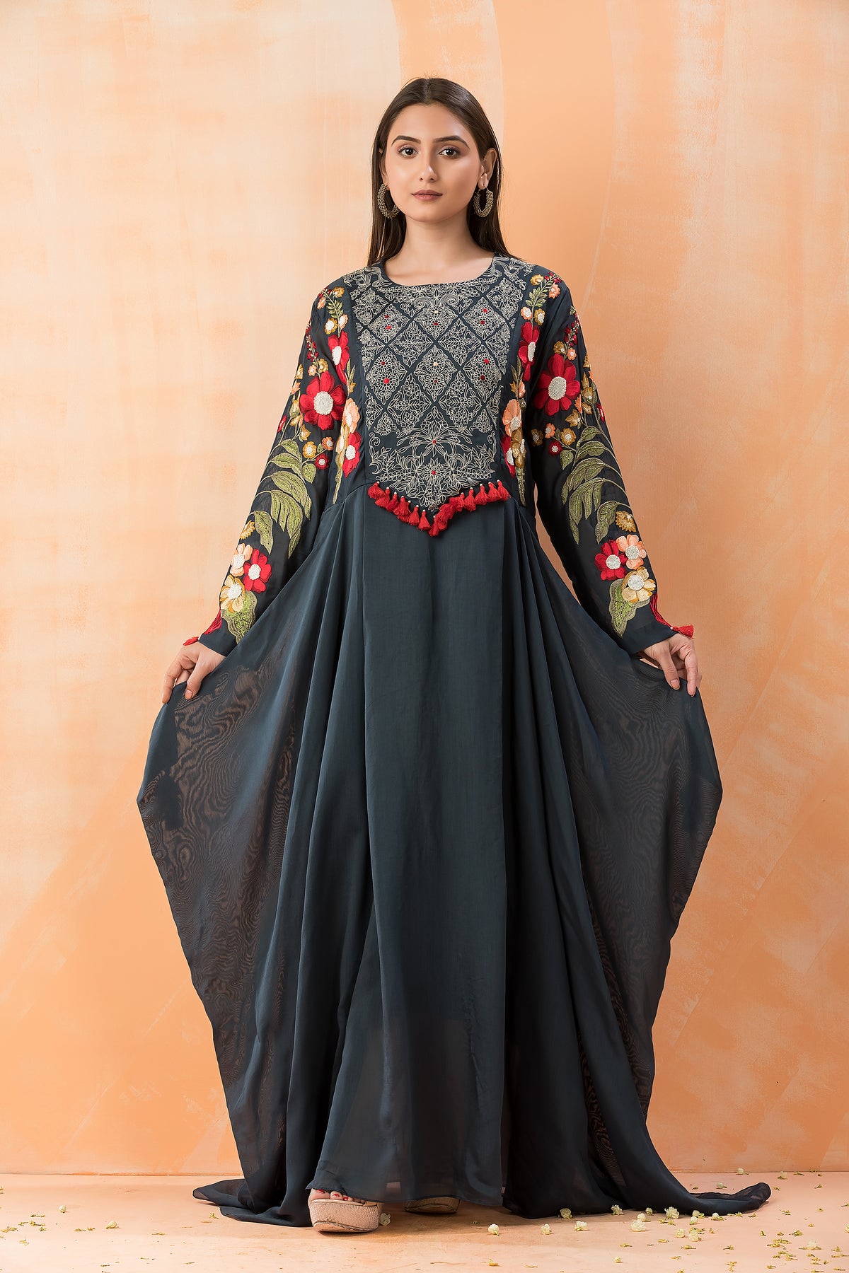 Designer Chanderi Gown