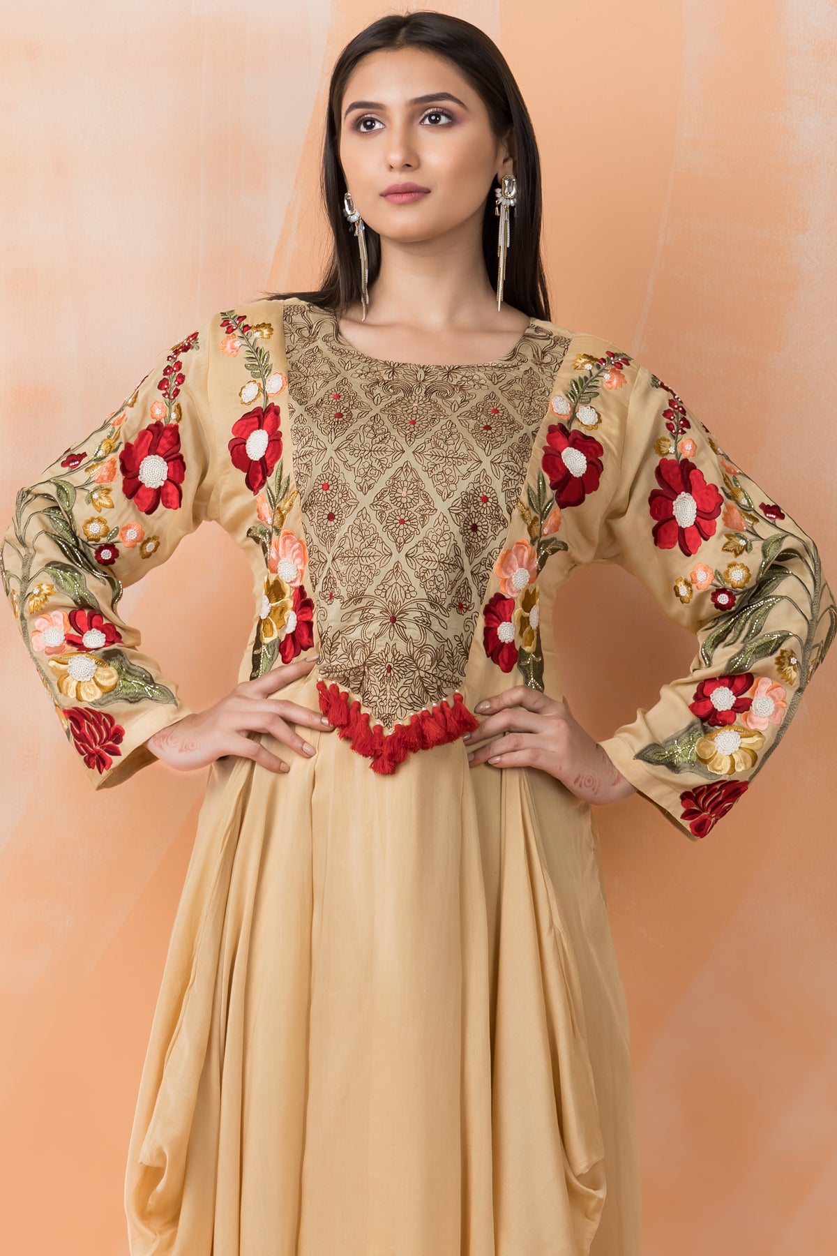 Designer Chanderi Gown